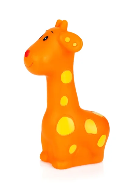 Brinquedo de girafa de borracha — Fotografia de Stock