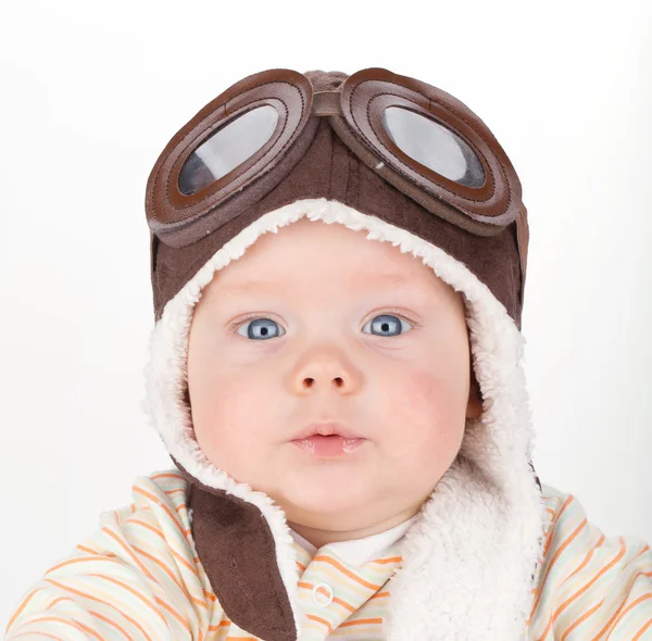 Zbliżenie portret cute baby — Zdjęcie stockowe