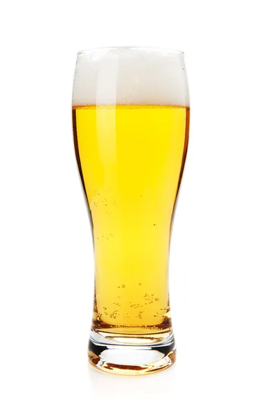 Lager beer glass — Stock Photo, Image