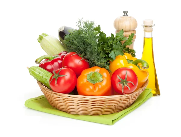 Grönsaker i plattan — Stockfoto