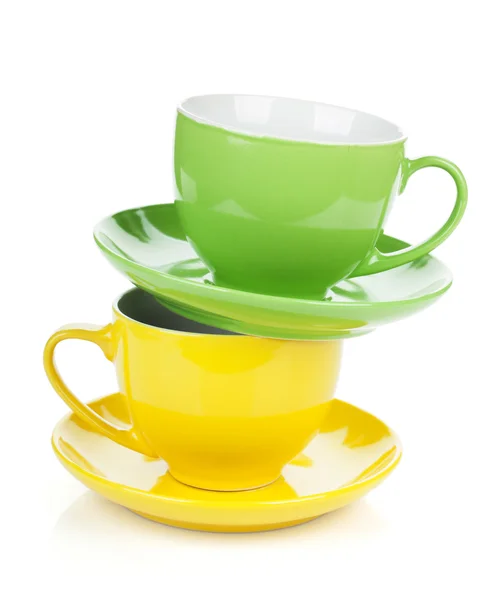 Two colorful cups — Stock Photo, Image