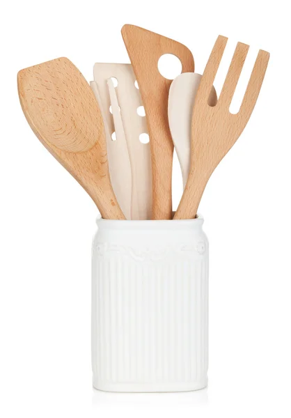 Kitchen utensils in holder — Stock Photo, Image