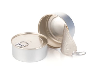 kapalı ve açık teneke kutular