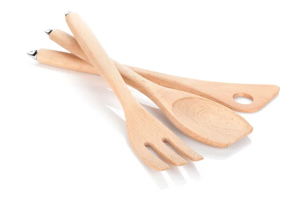 Fából készült konyhai eszközök — Stock Fotó