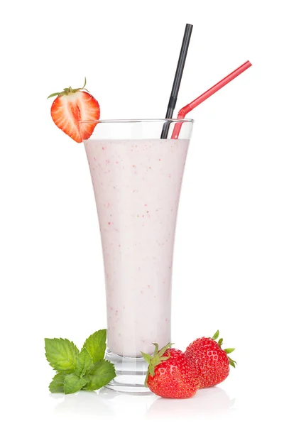 Jordgubbe smoothie cocktail — Stockfoto