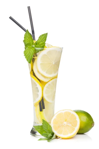 Glasses with homemade lemonade — Stock Photo, Image