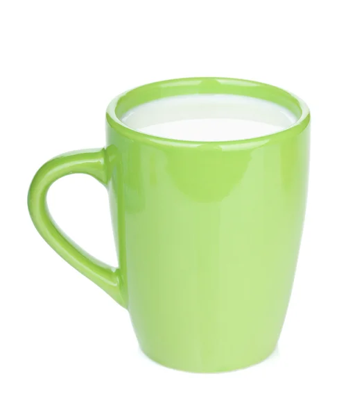 Tazza verde di latte — Foto Stock