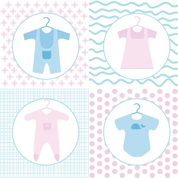 Baby clothing set — Stock Vector