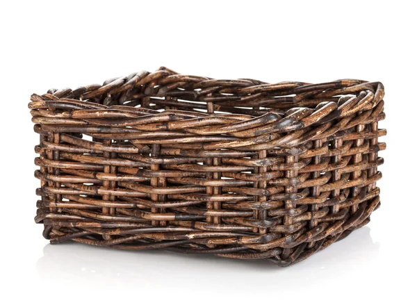 Empty wicker basket — Stock Photo, Image