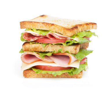 et ve sebze ile tost sandwich