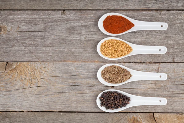 Colorful herbs and spices selection — Stock Photo, Image