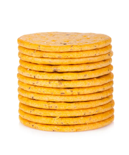 Pila de galletas saladas — Foto de Stock