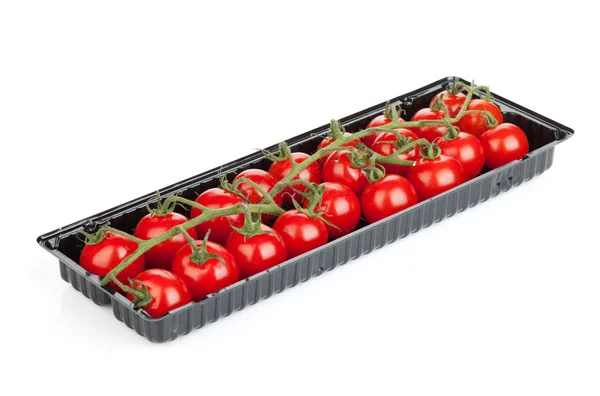 Cherry tomatoes in packaging — Stock Photo, Image