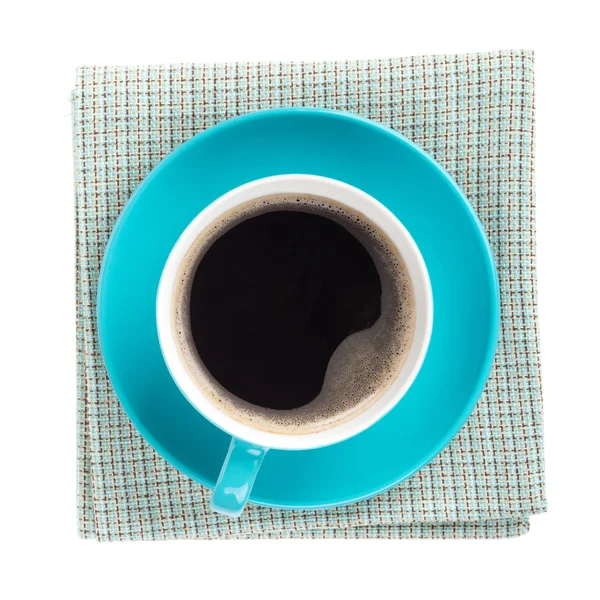 Blauwe koffiekop — Stockfoto