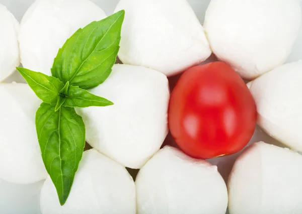 Mozzarelli i pomidorów cherry — Zdjęcie stockowe