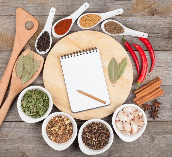 Colorful herbs and spices selection — Stock Photo, Image