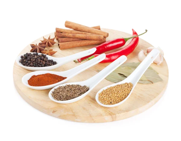 Colorful herbs and spices selection — Stock Photo, Image