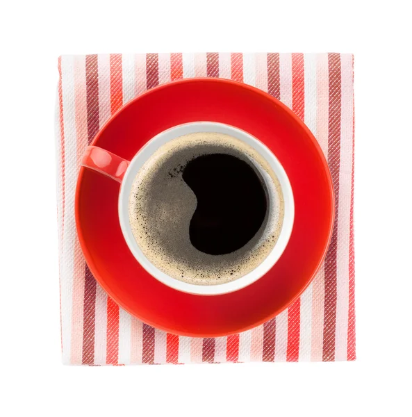 Rode koffiekopje — Stockfoto