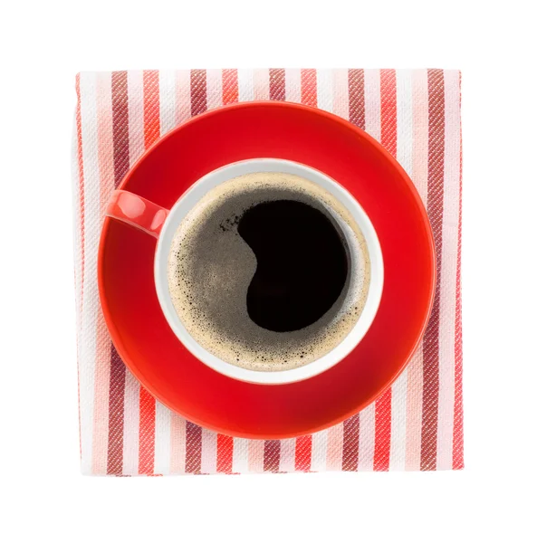 Tazza di caffè rosso — Foto Stock