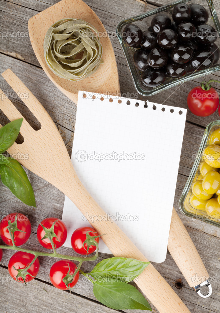 Notepad paper for recipes and food