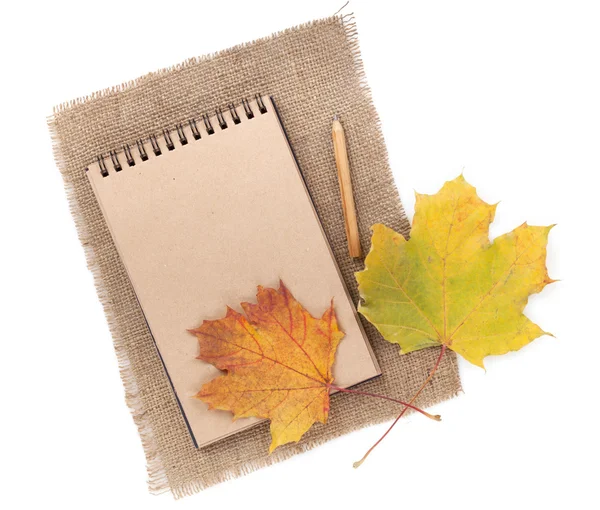 Brown paper notepad — Stock Photo, Image