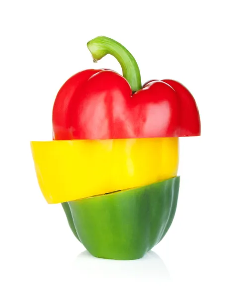 Sliced bell pepper — Stock Photo, Image