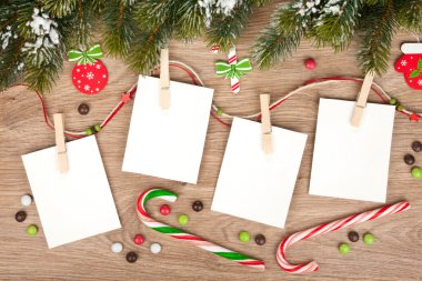 boş Noel fotoğraf çerçeveleri