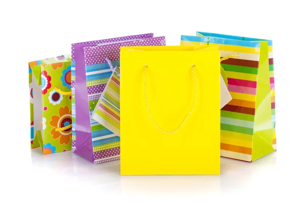 Colored gift bags — Stock Photo, Image