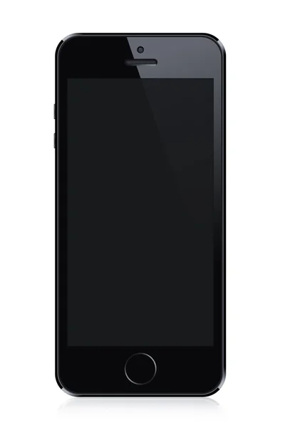 Svarta moderna smarta telefonen — Stockfoto