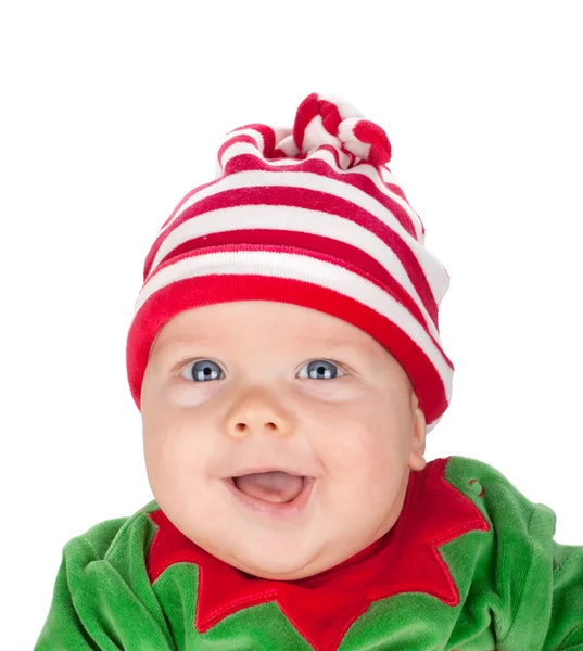 Newborn baby santa — Stock Photo, Image