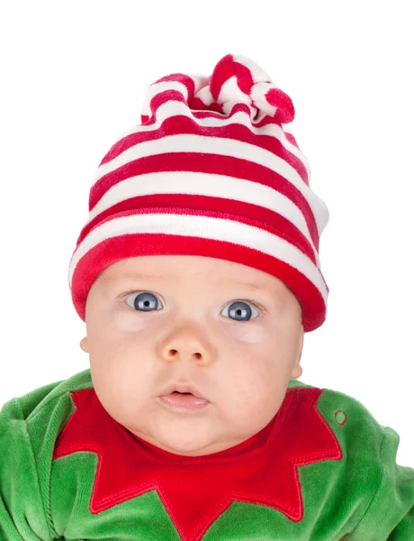 Newborn baby santa — Stock Photo, Image