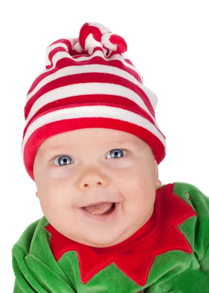 Newborn baby santa — Stock Photo, Image