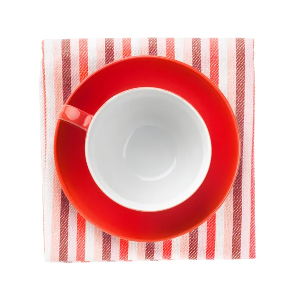 Rote Kaffeetasse — Stockfoto