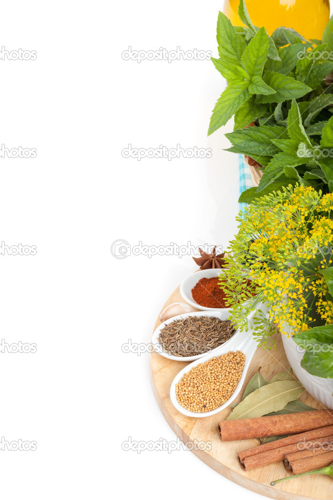 Colorful herbs