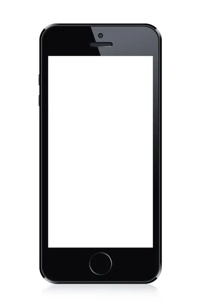 Fekete modern szúró telefon — Stock Fotó