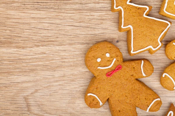 Caseiro vários biscoitos de gengibre de Natal — Fotografia de Stock