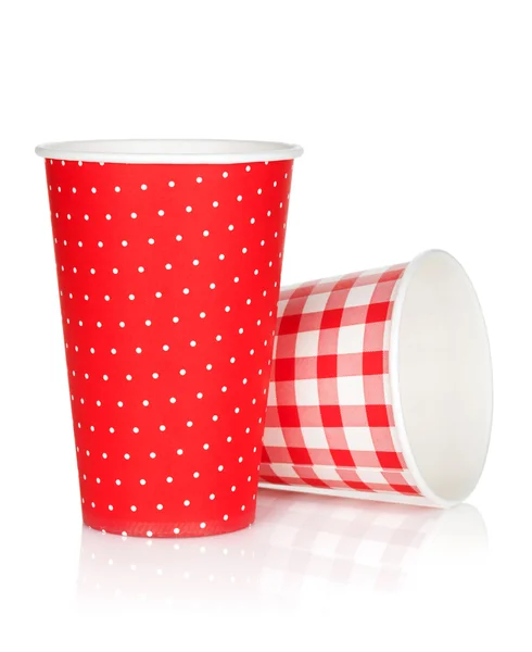 Disposable paper cups — Stockfoto