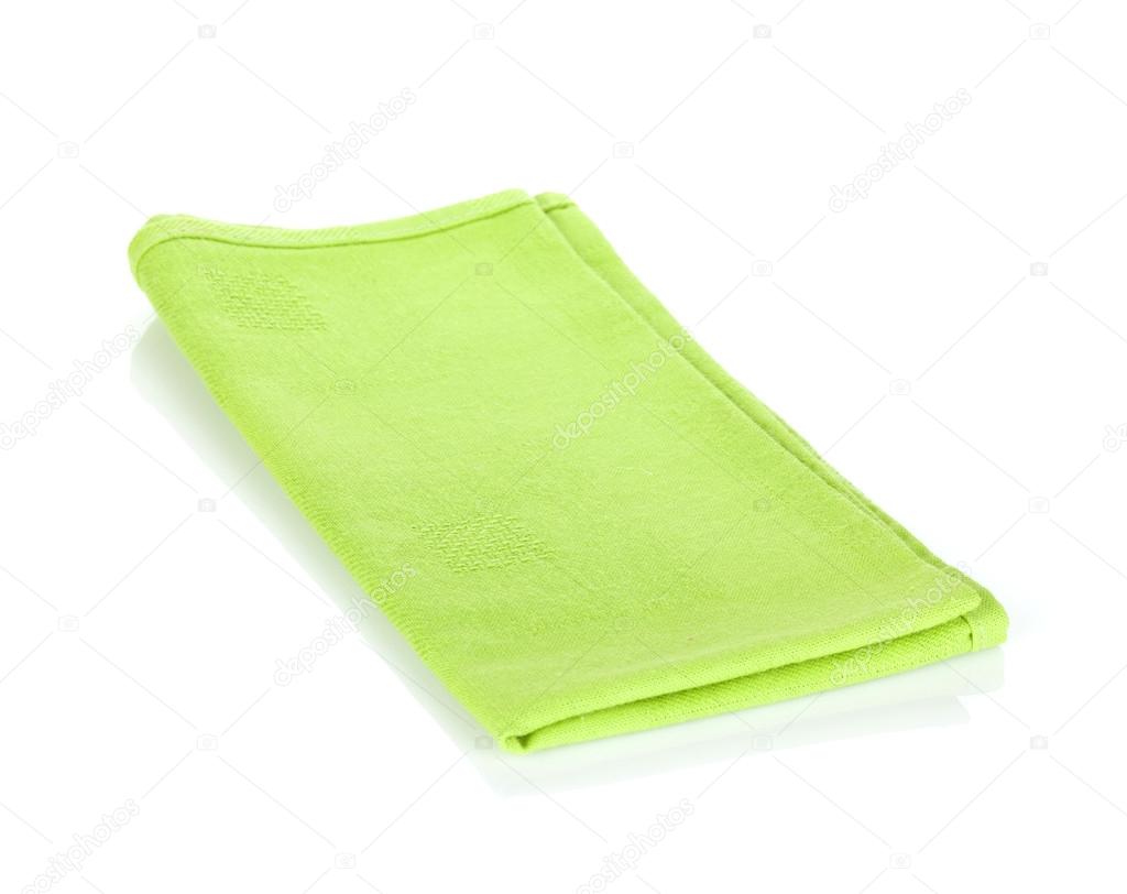 Green kitchen towel