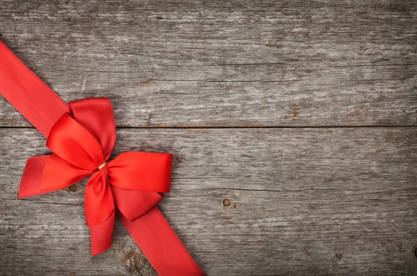 Red bow and ribbon — Stock Photo, Image