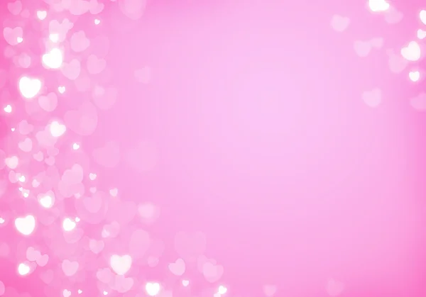 Valentine's day pink hearts background — Stock Photo, Image