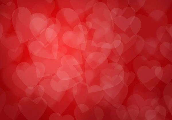 Valentine's day red hearts background — Stock Photo, Image