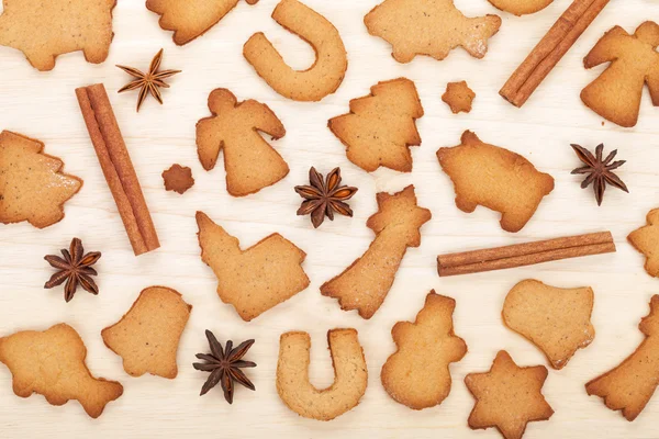 Varias galletas de jengibre — Foto de Stock