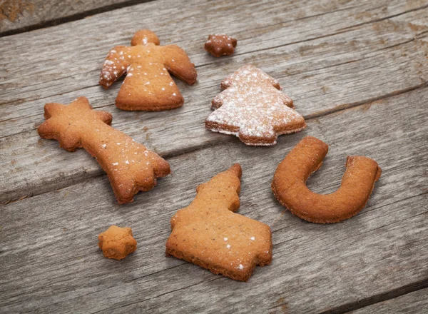 Various gingerbread cookies — Stock Photo, Image