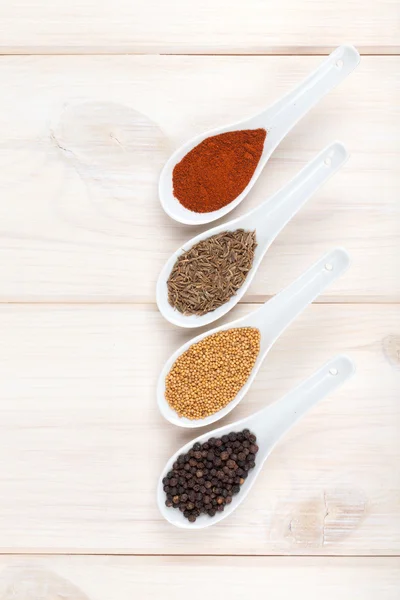 Colorful herbs and spices selection — Stock Photo, Image