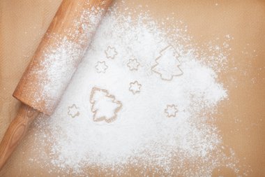 ahşap oklava ile un