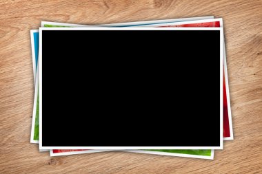 Yazdırılan resimleri kolaj yığını