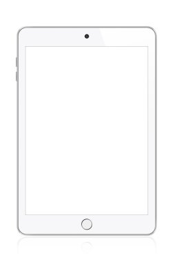 Beyaz modern tablet