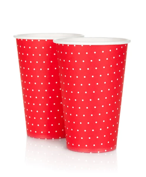 Disposable paper cups — Stockfoto