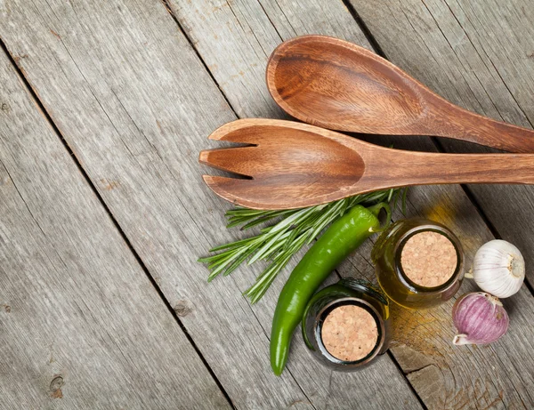 Herbs, spices and seasoning — Stock Photo, Image