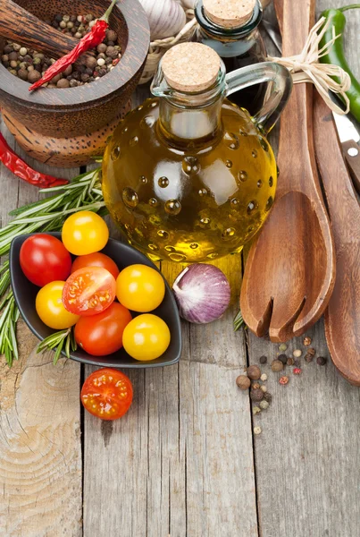 Herbs, spices and seasoning — Stock Photo, Image